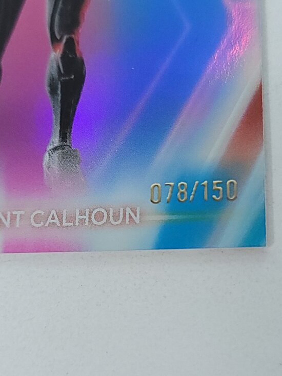 1e79ae9877abbfc07c6745795b1b65  Sergeant Calhoun Topps 2026 Disney Neon Holo Parallel Refractor Limited 078/150